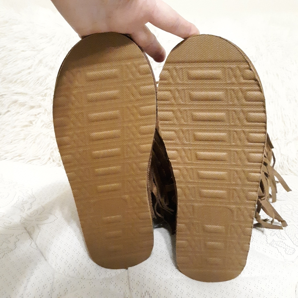 CHATZ by Chatties Fringed Boots Size 7-8 Southwest Cowgirl Booties - Picture 4 of 6